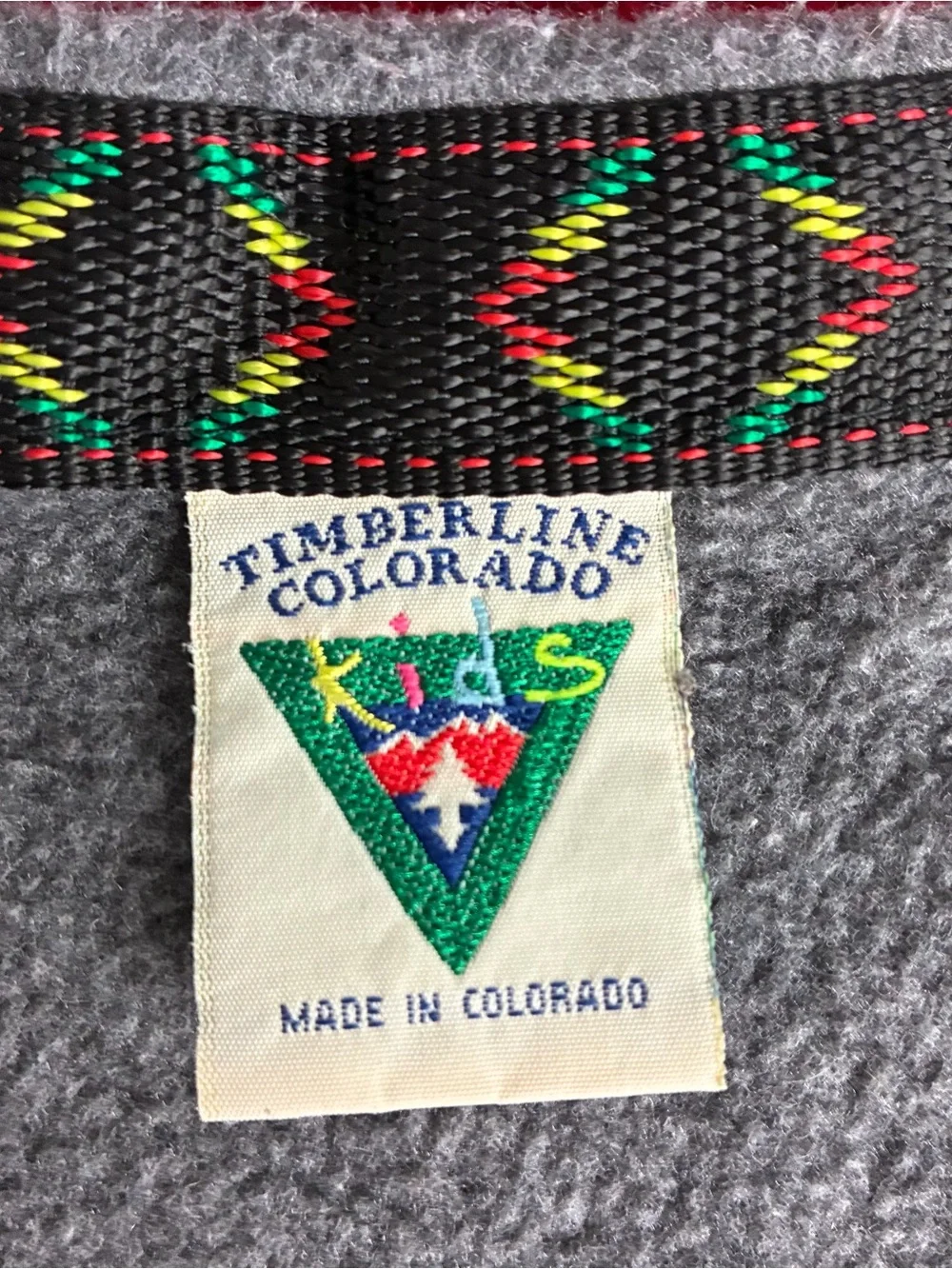 Y2K The Original Nap Sack for the Little Traveler Timberline Colorado Gray Flaw